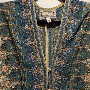 Anthropologie B Vintage XS Boho Beaded Sequin Tunic